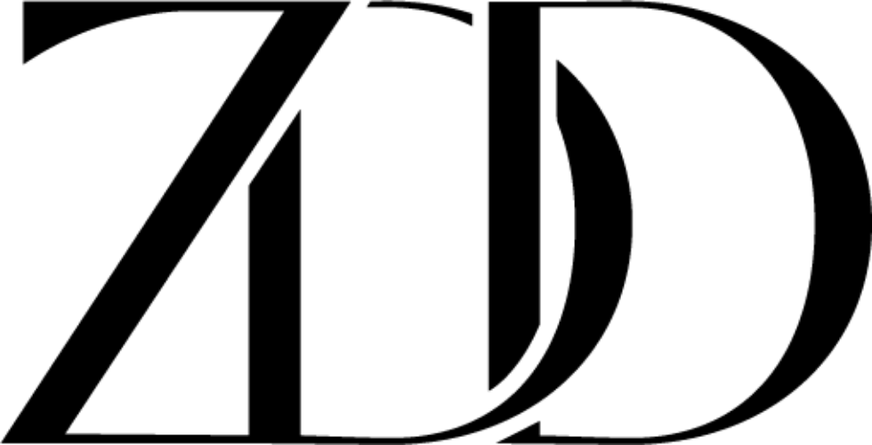 Overlapping letters reading ZDD